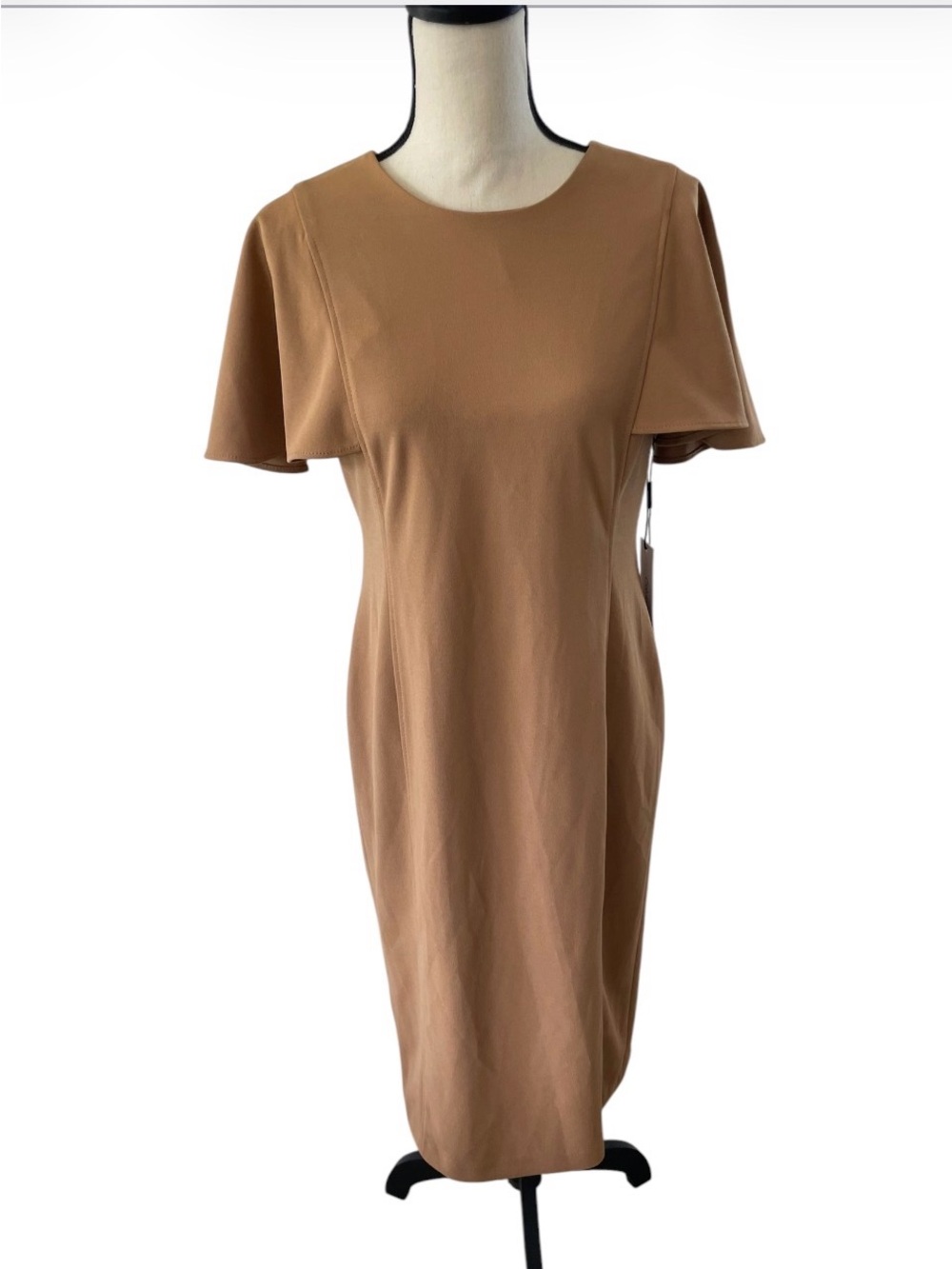 Calvin Klein Size 10 Women’s Sheath Dress Flutter Sleeves CDBC1P4C New With Tags